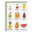 LoveLight Paper Fruit Pregnancy Card