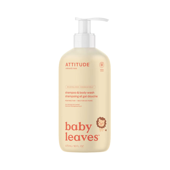 Attitude Baby Leaves 2 in 1 Shampoo + Bodywash Pear Nectar 473 ml