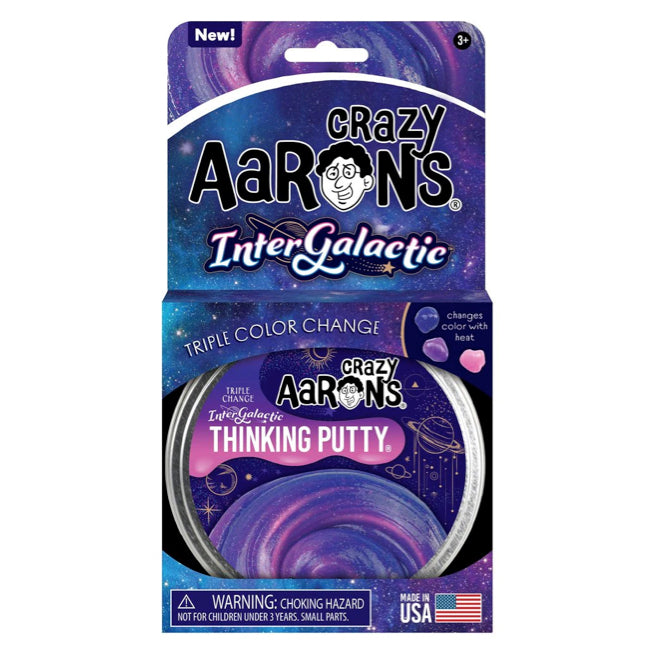 crazy aaron's thinking putty 4" tin - trend setters intergalactic