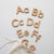 Gladfolk Wooden Alphabet Set Montessori Movable Set in Maple