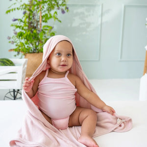 Kyte Baby Hooded Bath Towel in Blush