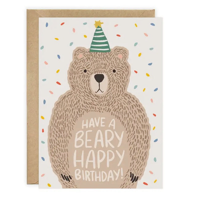LoveLight Paper Bear Birthday Card