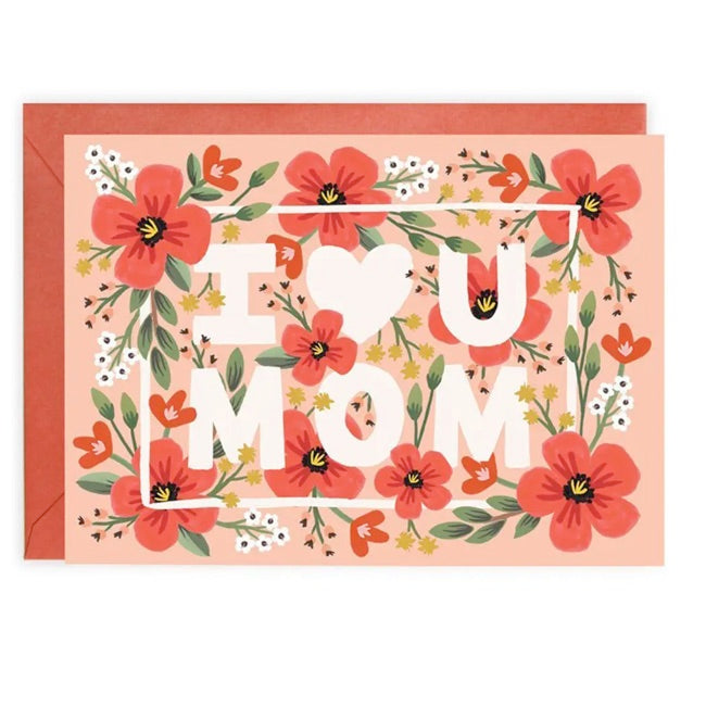 LoveLight Paper I Love You Mom Card