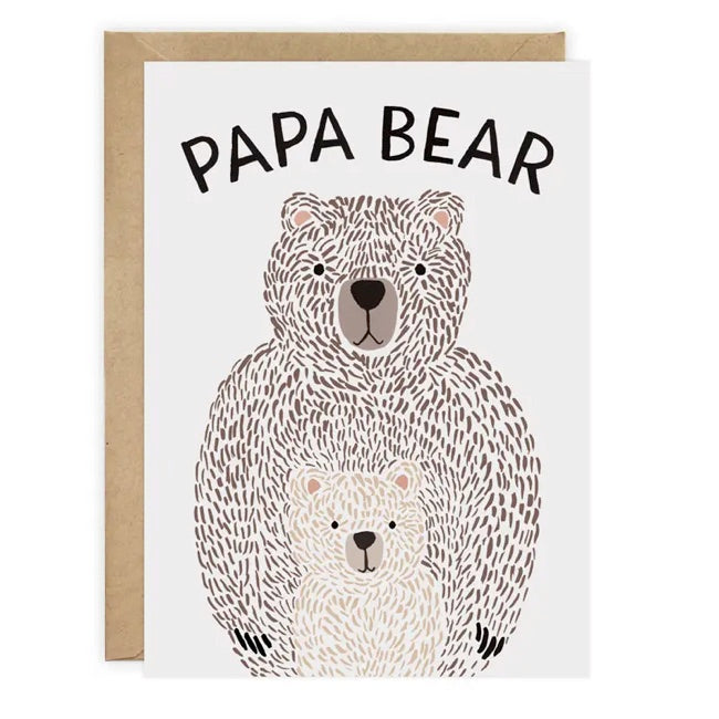 LoveLight Paper Papa Bear Card