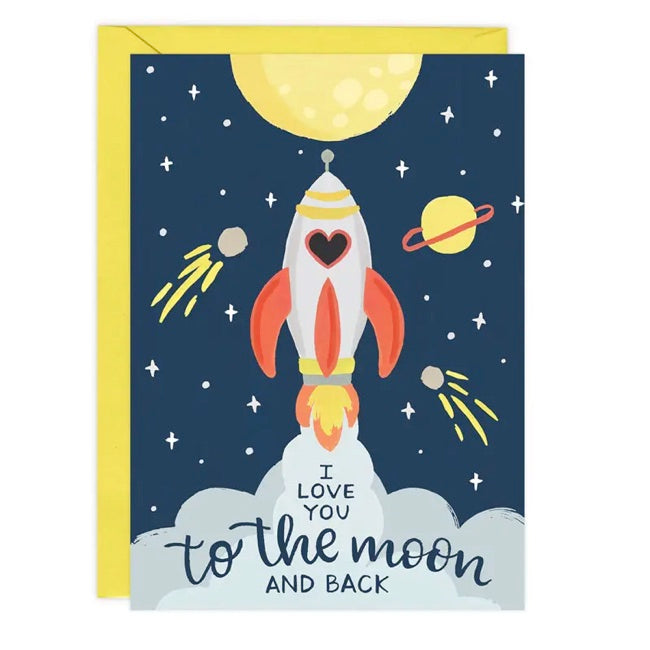 LoveLight Paper To The Moon Card