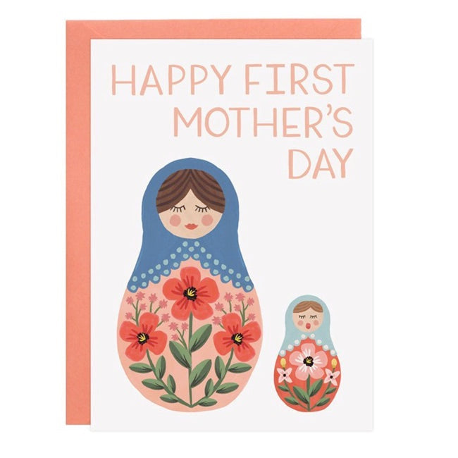 LoveLight Paper Nesting Dolls First Mother's Day Card