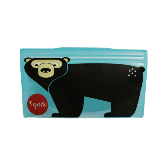 3 Sprouts Snack Bag 2pk - Bear