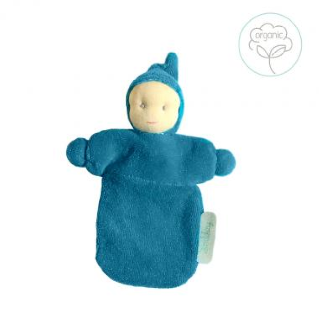 Peppa Hoppa Baby Belle Organic Bonding Doll - Teal Blue