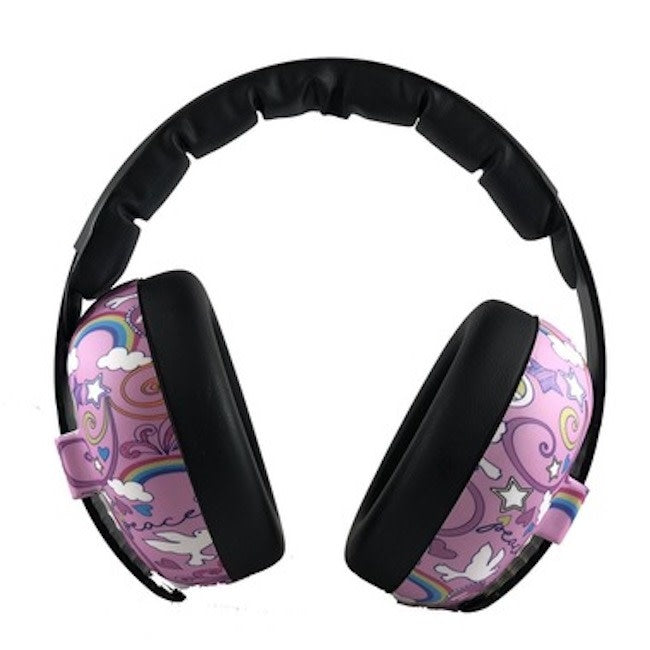 Banz Earmuffs Hearing Protection For Baby in Peace Doodle