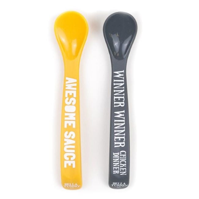 bella tunno silicone spoon set - awesome sauce + winner chicken