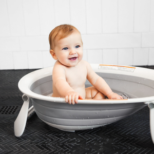 Boon Naked Collapsible Baby Bath Tub - Grey