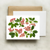 bottle branch botanical card - red bell shaped flowers