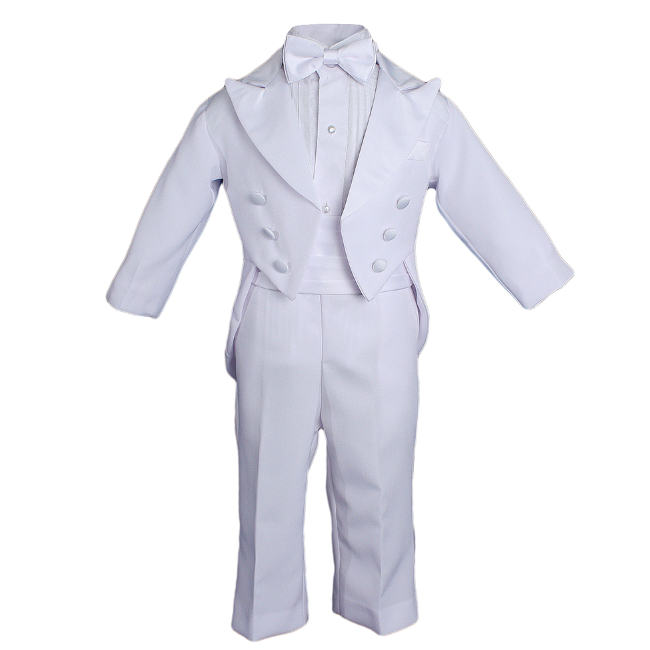 little things mean a lot boys formal white tux with tails