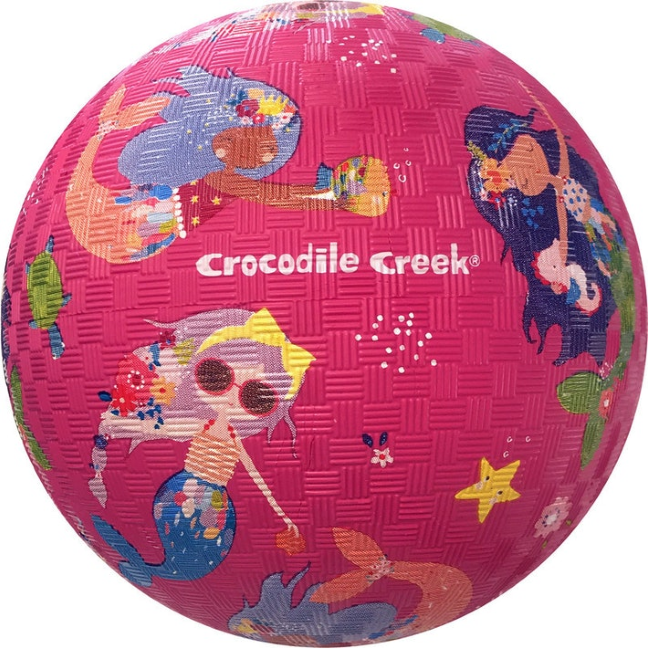 crocodile creek mermaids 7 inch rubber play ball