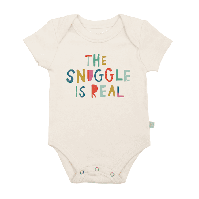 finn and emma graphic bodysuit - snuggle natural