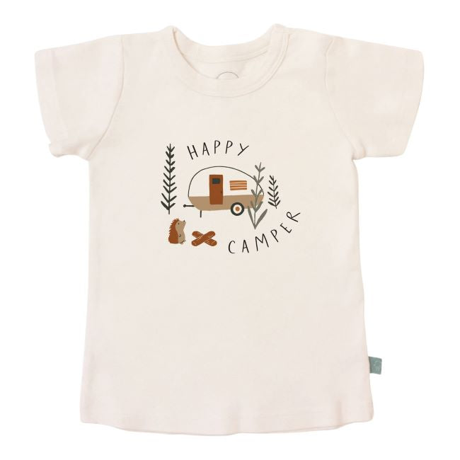 finn and emma graphic tee - happy camper