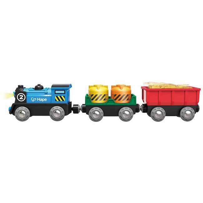 hape toys battery powered rolling stock set