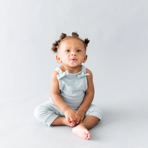 Kyte Baby Bamboo Jersey Overall in Fog