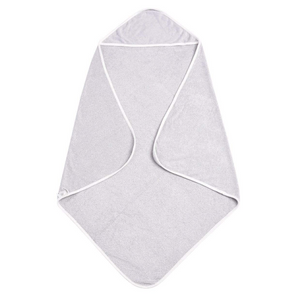 Kyte Baby Hooded Bath Towel in Storm with Cloud Trim