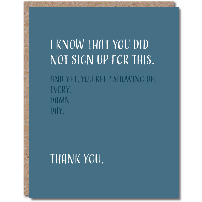modern wit - thank you card - employee