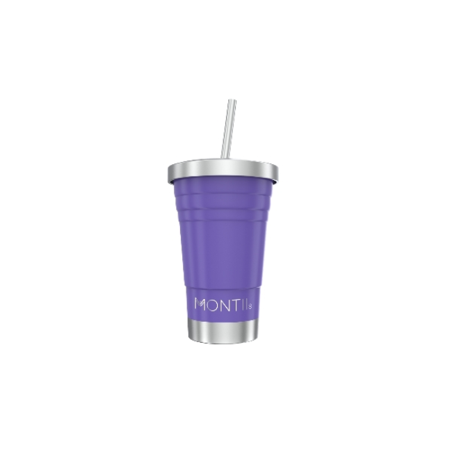 montii co insulated mini smoothie cup 275ml - purple