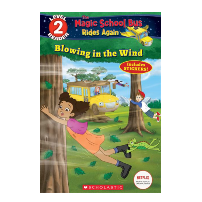 the magic school bus; level 2 reader, blowing in the wind, paperback book