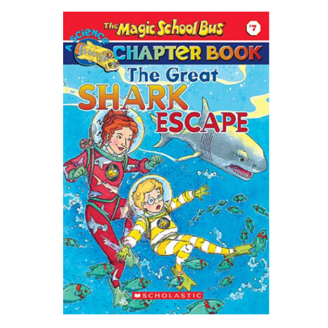 the magic school bus; the great shark escape, paperback book