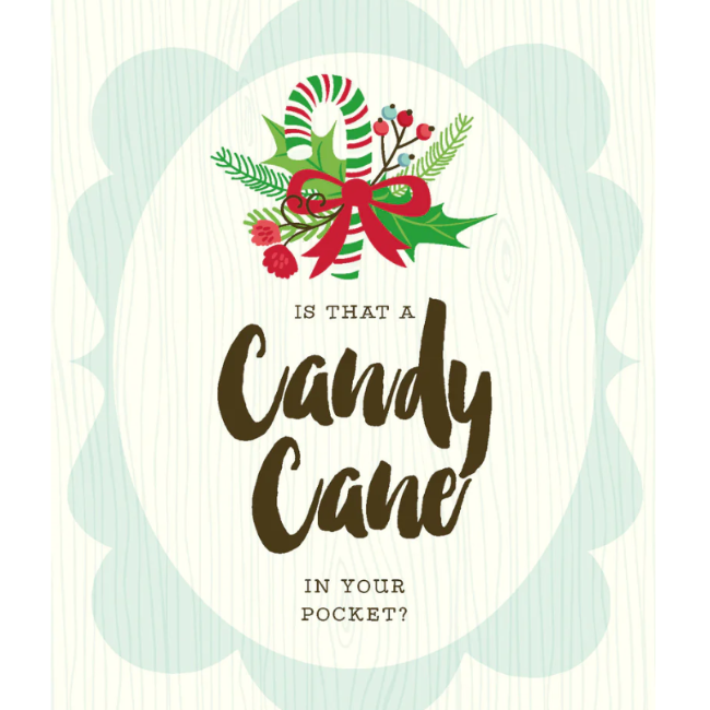 yellow bird greetings - Candy Cane in Pocket Card