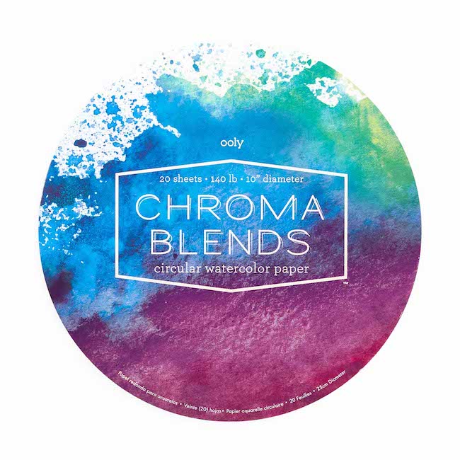 Ooly Chroma Blends Circular Watercolor Paper