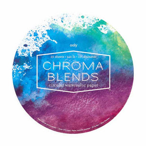 Ooly Chroma Blends Circular Watercolor Paper