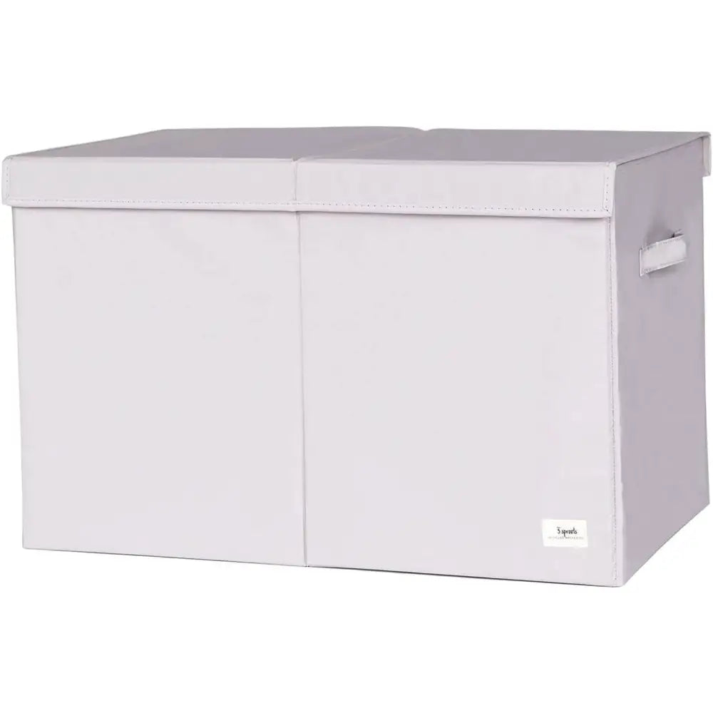 3 Sprouts Toy Chest Recycled Fabric - Light Grey