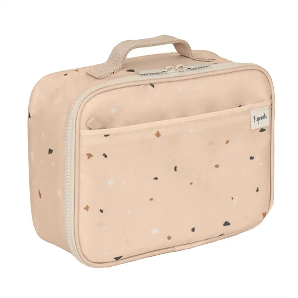 3 Sprouts Lunch Bag Recycled Fabric - Terrazzo Sand