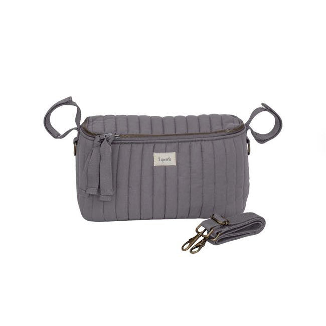 3 Sprouts Quilted Stroller Organizer - Charcoal Grey
