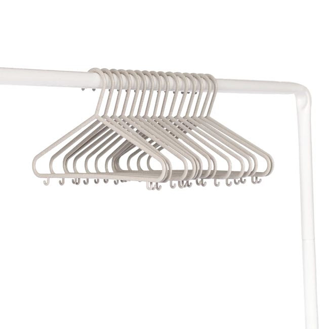 3 sprouts wheat straw hangers 15pk - speckled grey