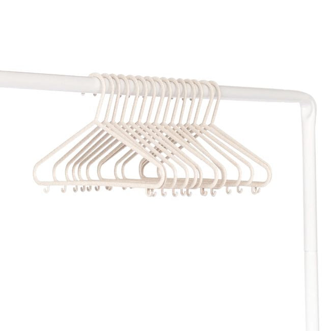3 sprouts wheat straw hangers 15pk - speckled cream