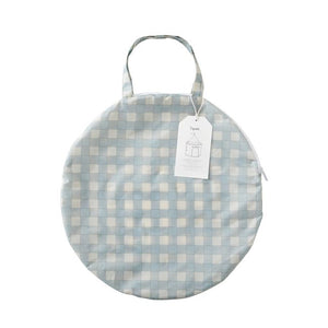3 Sprouts Fabric Play Tent - Gingham Blue