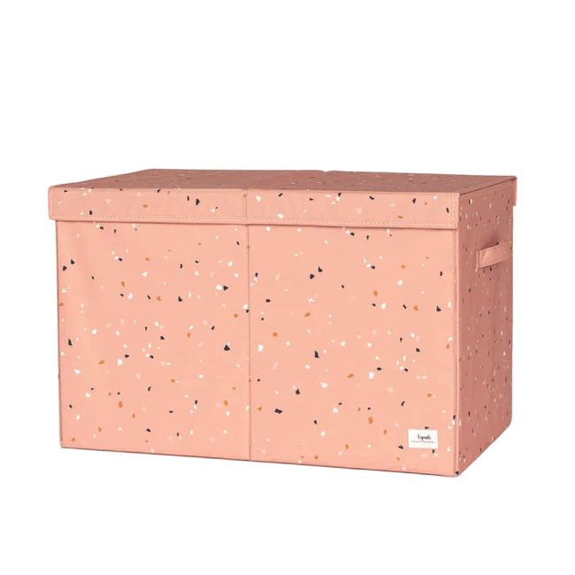 3 Sprouts Toy Chest Recycled Fabric - Terrazzo Clay