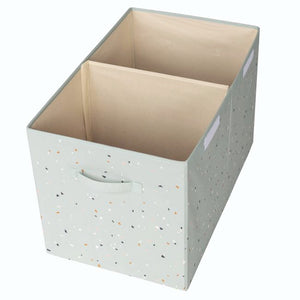 3 Sprouts Toy Chest Recycled Fabric - Terrazzo Green