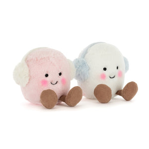 Jellycat Amuseable Toastie Pink and White Marshmallows