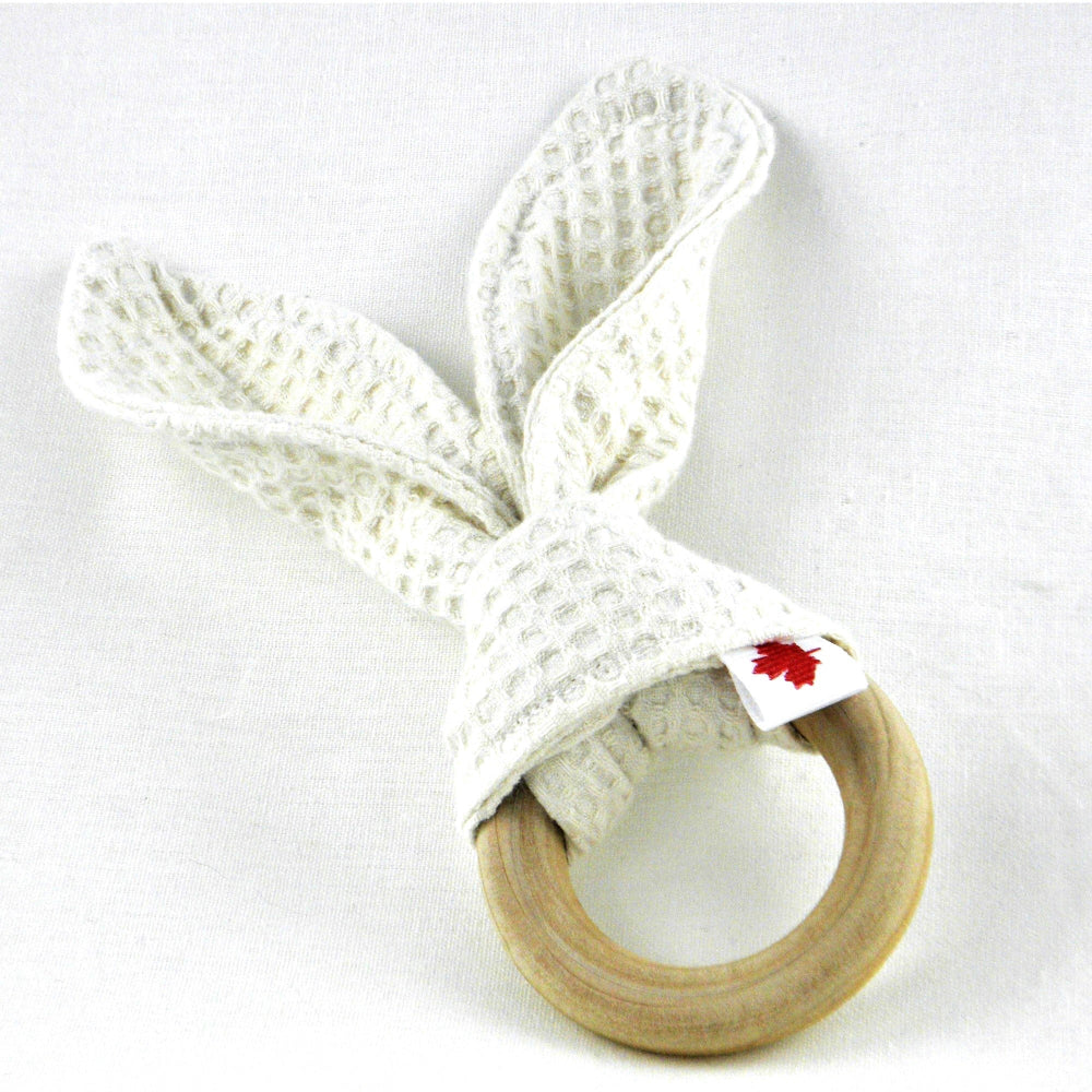 Cosy Care Bunny Ears Teether Cotton Waffle