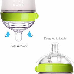 Comotomo Natural Feel Baby Bottle Bundle - Green