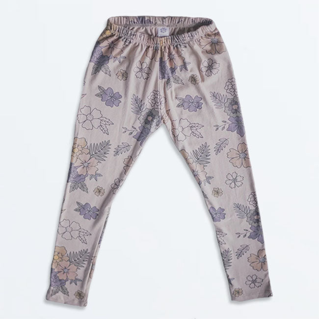 Fox and Poppy Bamboo Cotton Colourful Leggings - Floral