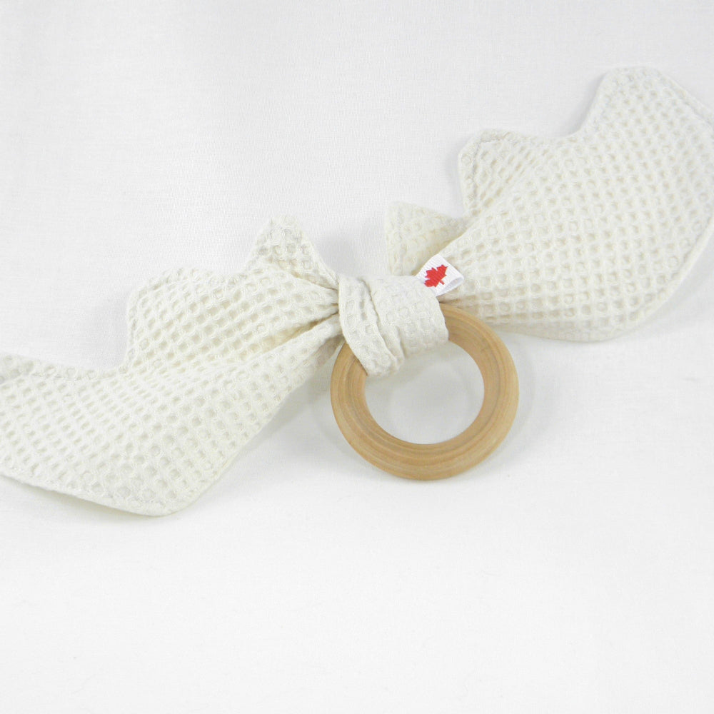 Cosy Care Maple Moose Antlers Teether Cotton Waffle