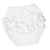 Marcela Baby Pima Cotton Bloomer with Rufflers in White