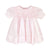 Petit Ami & Zubels Fully Smocked Dress with Lace - Pink