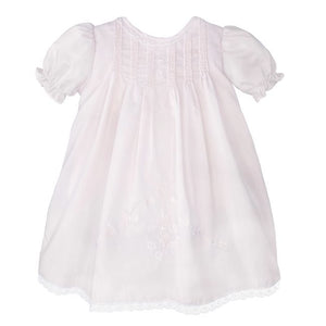 Petit Ami & Zubels Heirloom Lace Hand Embroidered Slip Dress - Pink