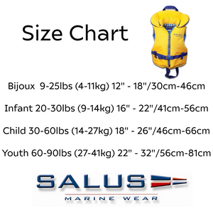 Salus Marine Nimbus Youth PFD Printed Vest 60-90lbs