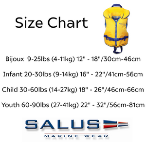 Salus Marine Bijoux Printed Baby Vest 9-25lbs