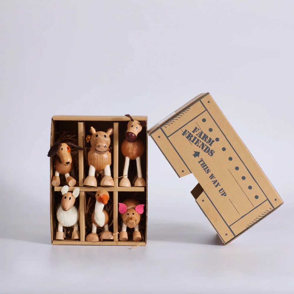 Anamalz Wooden Toy Bundle - Barnyard