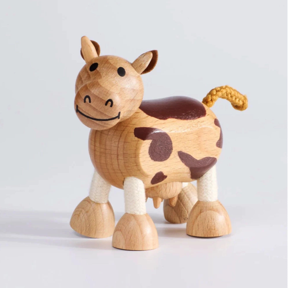 Anamalz Wooden Toy - Cow